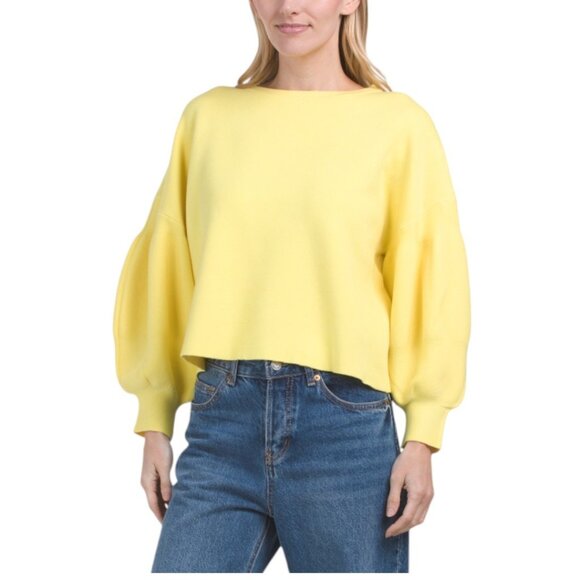 OAT NEW YORK Bubble Sleeve Sweater - Picture 1 of 2